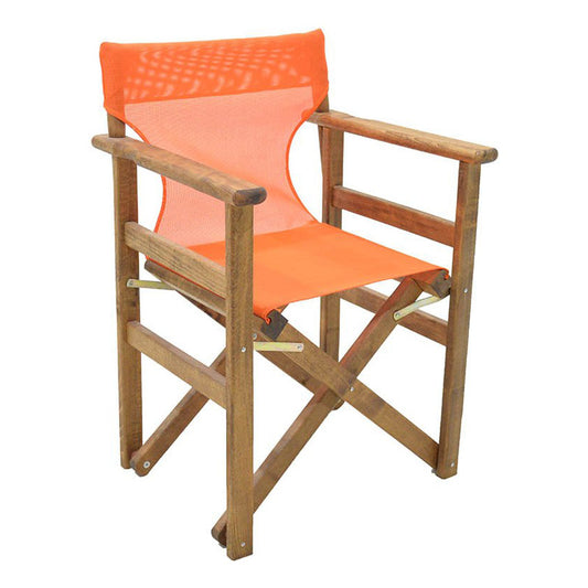 Διάτρητο πανί επαγγελματικό για πολυθρόνα σκηνοθέτη χρώματος πορτοκαλί Megapap - Hippiehome.gr