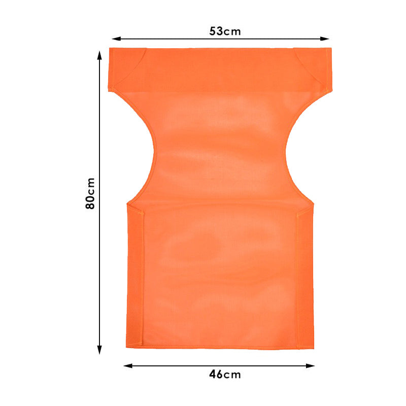 Διάτρητο πανί επαγγελματικό για πολυθρόνα σκηνοθέτη χρώματος πορτοκαλί Megapap - Hippiehome.gr