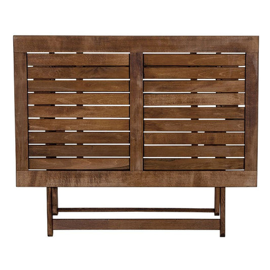 Τραπέζι πτυσσόμενο Klara Megapap από ξύλο οξιάς σε χρώμα καρυδί εμποτισμού 120x75x71εκ. - Hippiehome.gr