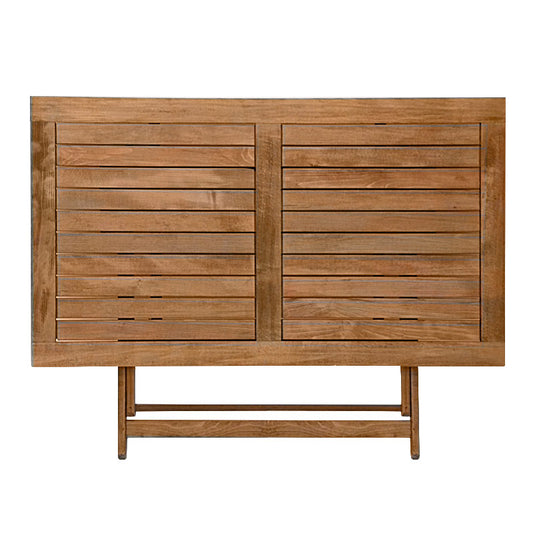 Τραπέζι πτυσσόμενο Klara Megapap από ξύλο οξιάς σε χρώμα καρυδί εμποτισμού 140x80x71εκ. - Hippiehome.gr