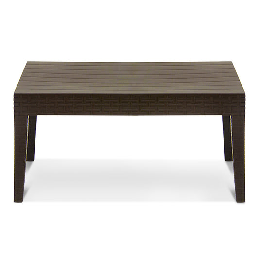 Τραπεζάκι σαλονιού κήπου Majorca Megapap από PP χρώμα καφέ 90x55x45εκ. - Hippiehome.gr