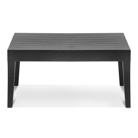 Τραπεζάκι σαλονιού κήπου Majorca Megapap από PP χρώμα ανθρακί 90x55x45εκ. - Hippiehome.gr