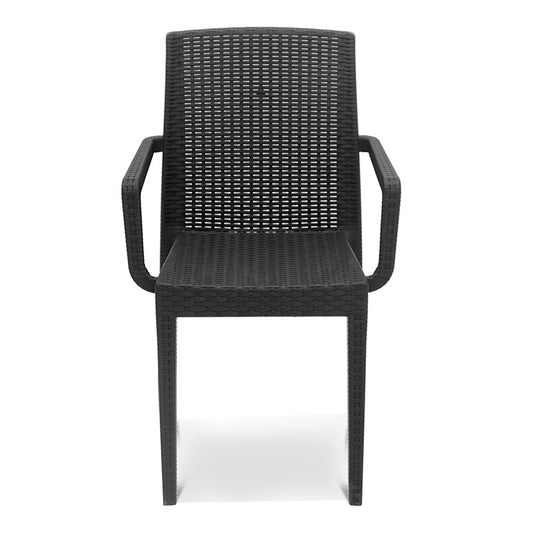 Πολυθρόνα κήπου Ocean Megapap από PP χρώμα ανθρακί 54x58x86εκ. - Hippiehome.gr