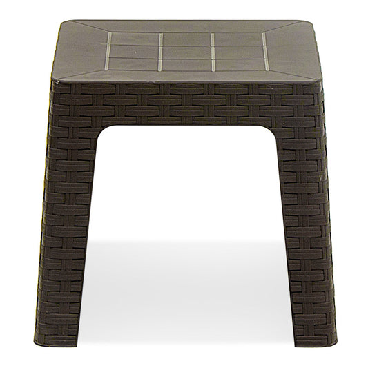 Τραπεζάκι σαλονιού κήπου Avi Megapap από PP χρώμα καφέ 42x42x42εκ. - Hippiehome.gr