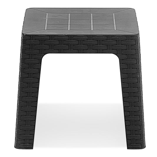 Τραπεζάκι σαλονιού κήπου Avi Megapap από PP χρώμα ανθρακί 42x42x42εκ. - Hippiehome.gr