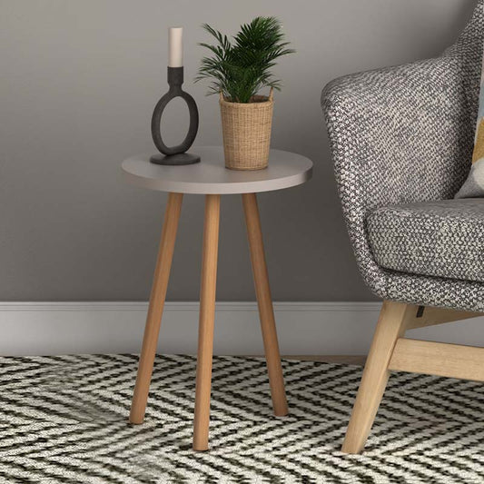 Βοηθητικό τραπεζάκι Roma Megapap από μελαμίνη χρώμα cappuccino 33,5x33,5x46εκ. - Hippiehome.gr