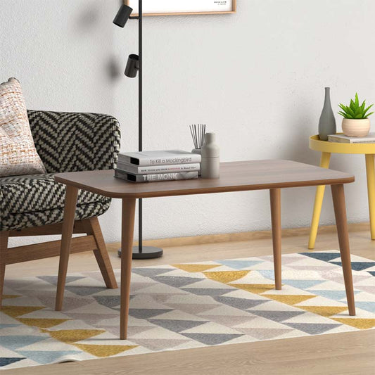 Τραπεζάκι σαλονιού Soul Megapap από μελαμίνη χρώμα καρυδί 90x55x41εκ. - Hippiehome.gr