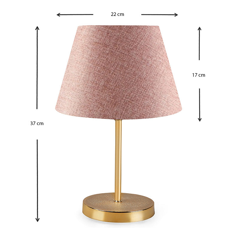 Φωτιστικό επιτραπέζιο Rosenthal Megapap ύφασμα Pvc/χρώμιο χρώμα ροζ/χρυσό 22x17x37εκ. - Hippiehome.gr