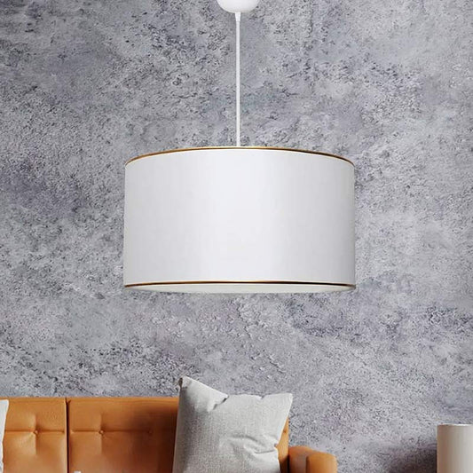 Φωτιστικό οροφής Alloy Megapap υφασμάτινο χρώμα λευκό 38x20x70εκ. - Hippiehome.gr
