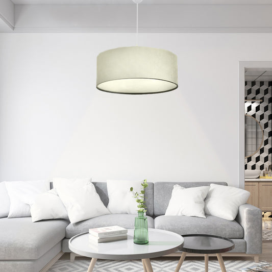 Φωτιστικό οροφής Monahan Megapap υφασμάτινο χρώμα εκρού 38x20x70εκ. - Hippiehome.gr