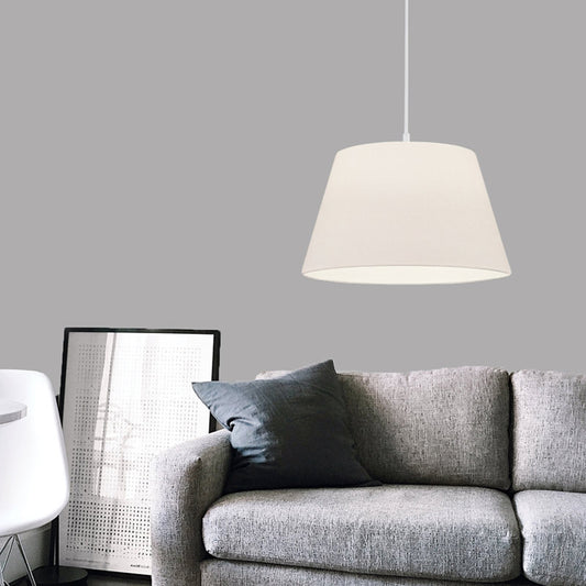 Φωτιστικό οροφής Elanor Megapap υφασμάτινο χρώμα λευκό 37x21x70εκ. - Hippiehome.gr