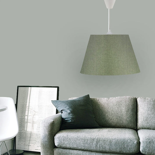 Φωτιστικό οροφής Elanor Megapap υφασμάτινο χρώμα κυπαρισσί 37x21x70εκ. - Hippiehome.gr