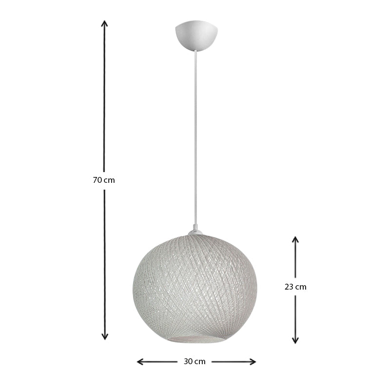 Φωτιστικό οροφής Gibson Megapap χρώμα λευκό 30x23x70εκ. - Hippiehome.gr