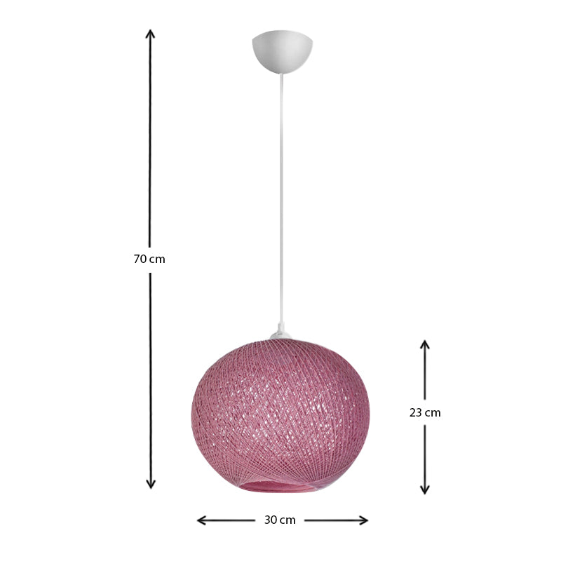 Φωτιστικό οροφής Gibson Megapap χρώμα ροζ 30x23x70εκ. - Hippiehome.gr