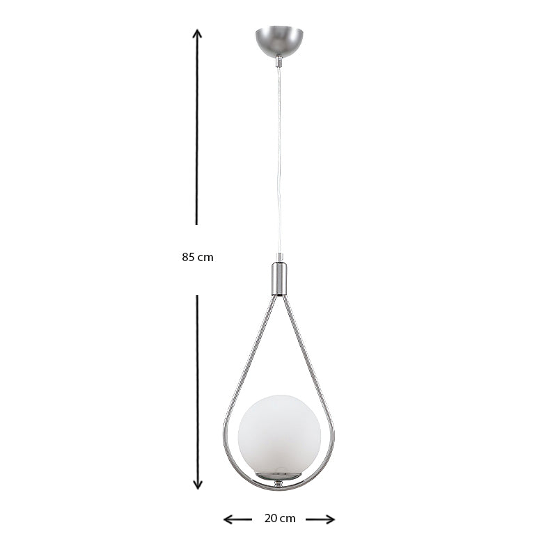 Φωτιστικό οροφής Shemesh Megapap E27 μεταλλικό μονόφωτο χρώμα ασημί 20x20x85εκ. - Hippiehome.gr