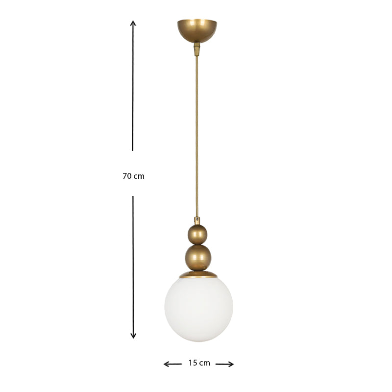 Φωτιστικό οροφής Latona Megapap E27 μεταλλικό μονόφωτο χρώμα χρυσό 15x15x70εκ. - Hippiehome.gr