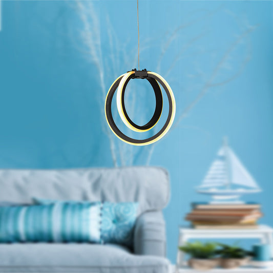 Φωτιστικό οροφής Led Jupiter Megapap μεταλλικό χρώμα μαύρο 19x16x60εκ. - Hippiehome.gr