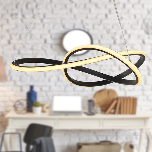 Φωτιστικό οροφής Led Luciano Megapap μεταλλικό χρώμα μαύρο 47x40x60εκ. - Hippiehome.gr