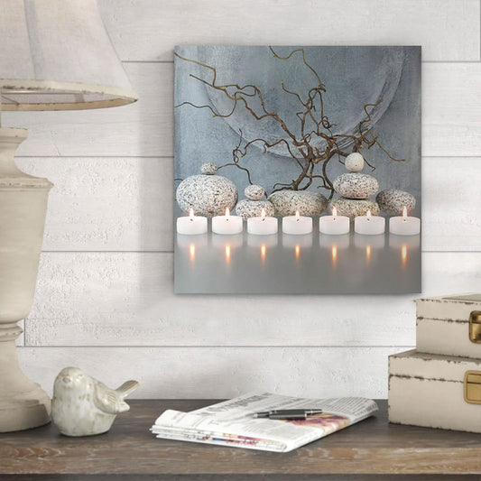 Πίνακας σε καμβά "Meditation" Megapap ψηφιακής εκτύπωσης 60x60x3εκ. - Hippiehome.gr