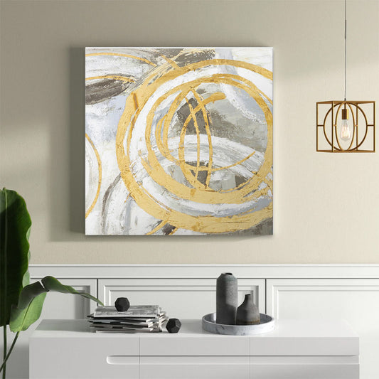 Πίνακας σε καμβά "Exotic Circles" Megapap ψηφιακής εκτύπωσης 50x50x3εκ. - Hippiehome.gr