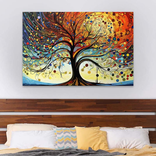 Πίνακας σε καμβά "Dream Tree" Megapap ψηφιακής εκτύπωσης 125x80x3εκ. - Hippiehome.gr