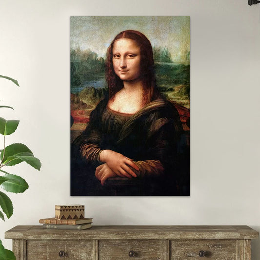 Πίνακας σε καμβά "Mona Lisa" Megapap ψηφιακής εκτύπωσης 70x100x3εκ. - Hippiehome.gr
