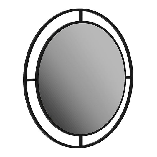 Καθρέφτης τοίχου Bubble Megapap αλουμινίου χρώμα μαύρο 57x2x57εκ. - Hippiehome.gr