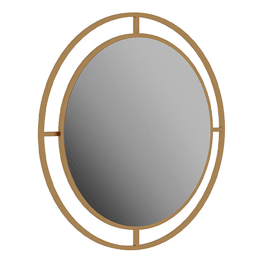 Καθρέφτης τοίχου Bubble Megapap αλουμινίου χρώμα χρυσό 57x2x57εκ. - Hippiehome.gr