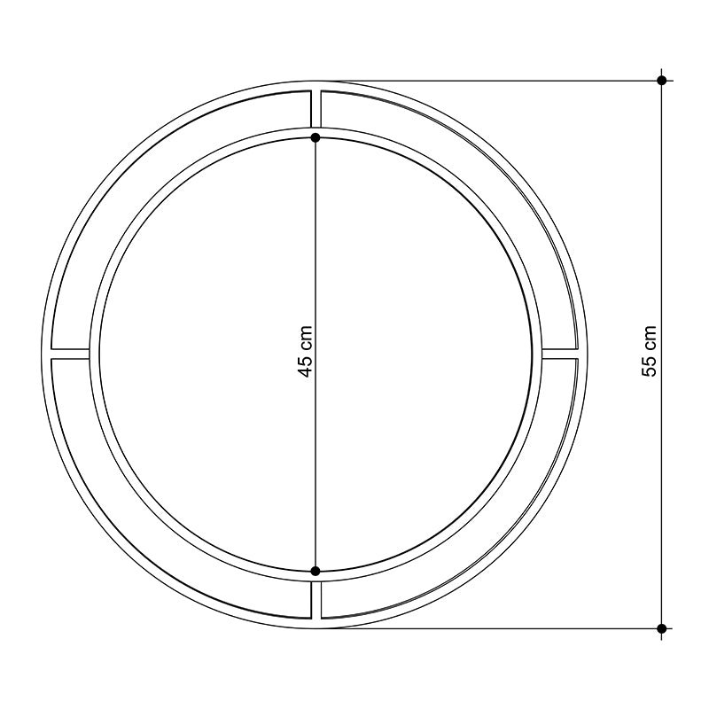 Καθρέφτης τοίχου Bubble Megapap αλουμινίου χρώμα χρυσό 57x2x57εκ. - Hippiehome.gr