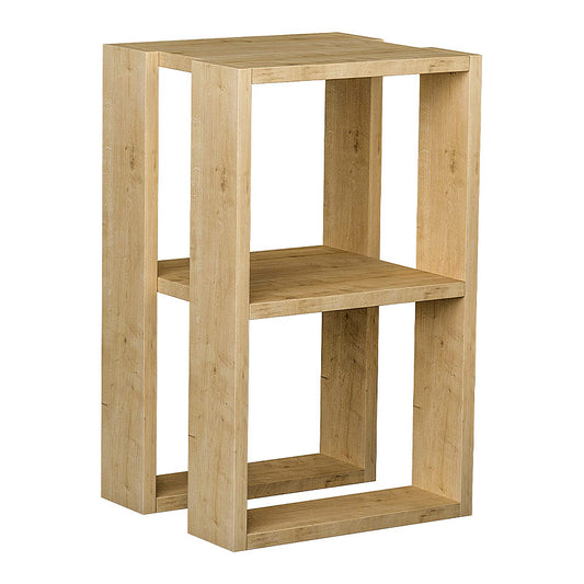 Κομοδίνο - τραπεζάκι βοηθητικό Lonie Megapap από μελαμίνη χρώμα φυσικό οξιάς 34x30x55εκ. - Hippiehome.gr