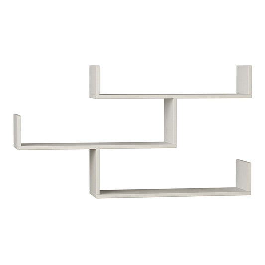 Ραφιέρα τοίχου Tibet Megapap μελαμίνης χρώμα λευκό 119x22x66εκ. - Hippiehome.gr