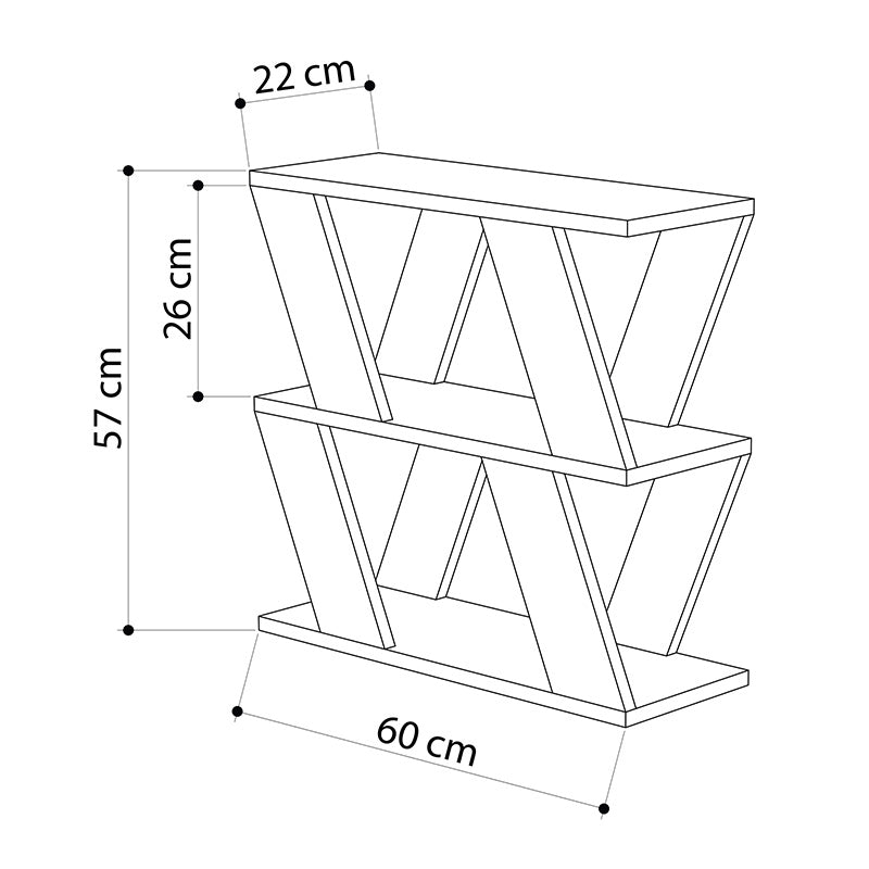 Τραπεζάκι βοηθητικό Lazena Megapap μελαμίνης χρώμα φυσικό οξιάς 60x22x57εκ. - Hippiehome.gr