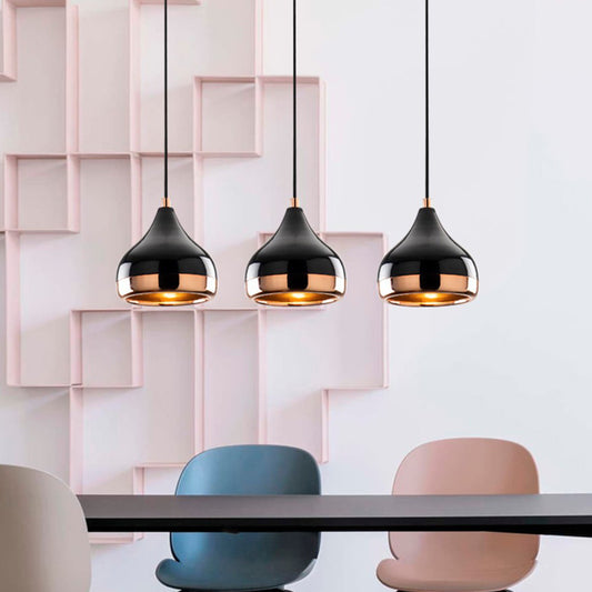 Φωτιστικό οροφής Precious Megapap E27 μεταλλικό τρίφωτο χρώμα μαύρο - bronze 67x17x111εκ. - Hippiehome.gr