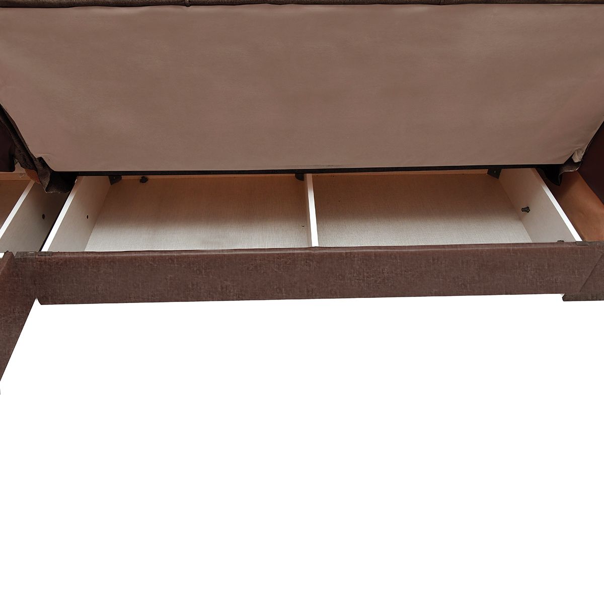 Καναπές Κρεβάτι Γωνιακός JOSE Καφέ Γκρι 270x165x84cm - Hippiehome.gr