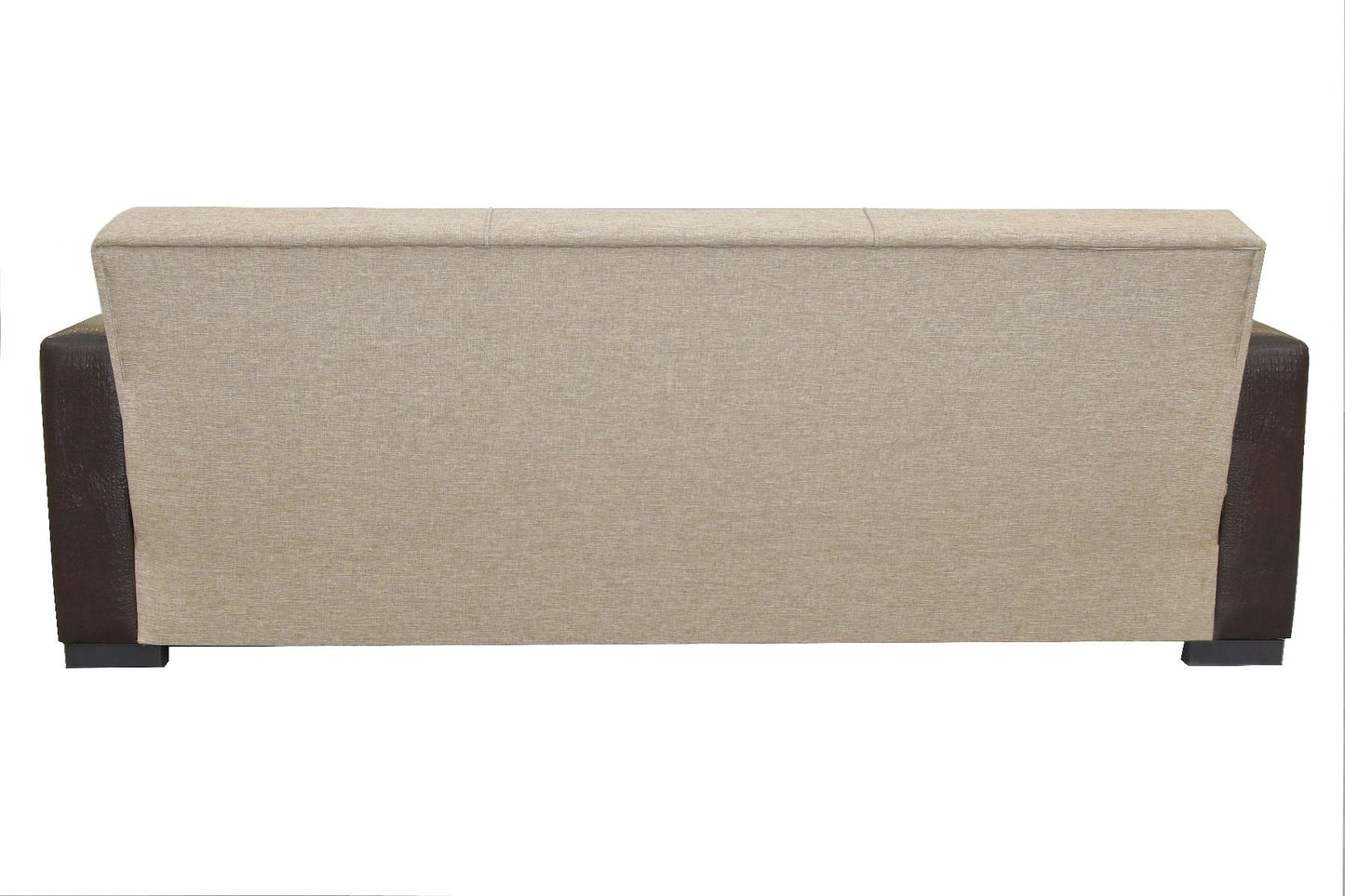 Καναπές Κρεβάτι Τριθέσιος MARTINI Καφέ PU 225x87x90cm - Hippiehome.gr