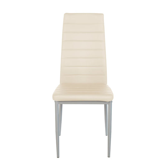 Καρέκλα ROSE Μπεζ PVC 53x39x96cm - Hippiehome.gr