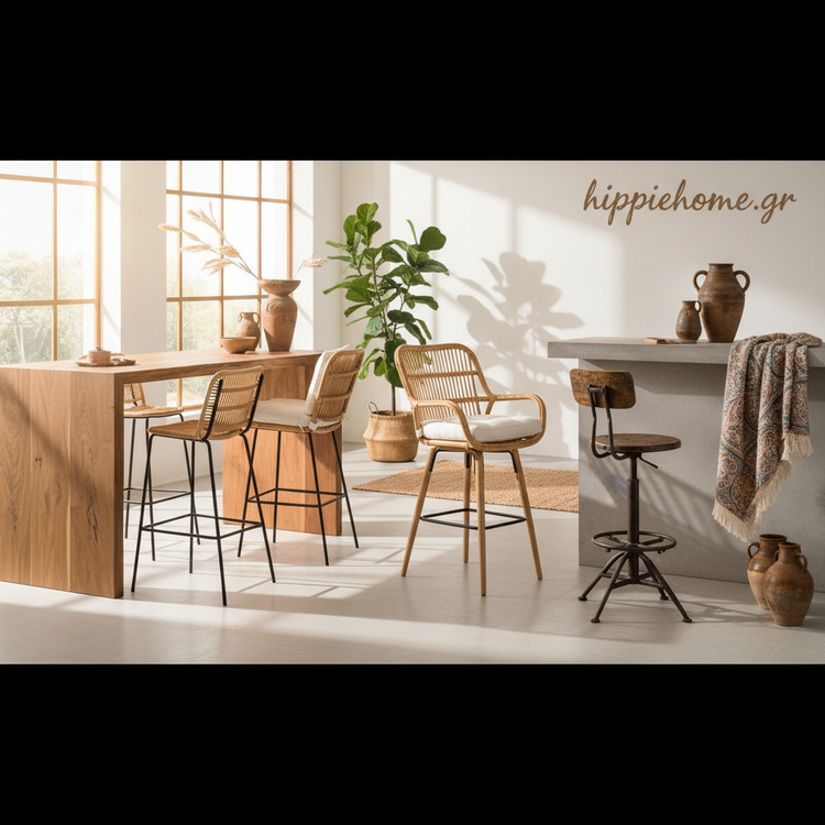 Σκαμπό Μπαρ & Πάγκου (Για Κουζίνα & Νησίδα)