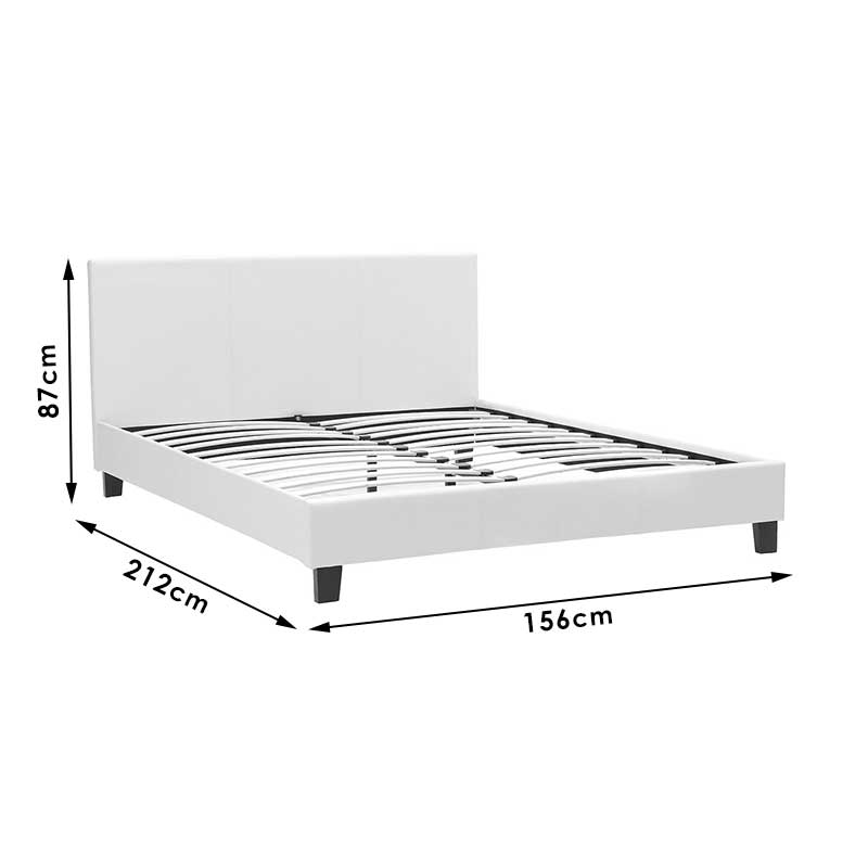 Κρεβάτι Nevil pakoworld διπλό 150x200 PU σκούρο καφέ ματ - Hippiehome.gr