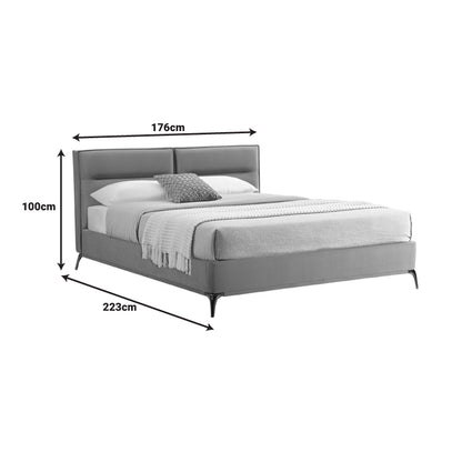 Κρεβάτι Ikina pakoworld βελούδο σε πετρόλ απόχρωση 160x200εκ - Hippiehome.gr