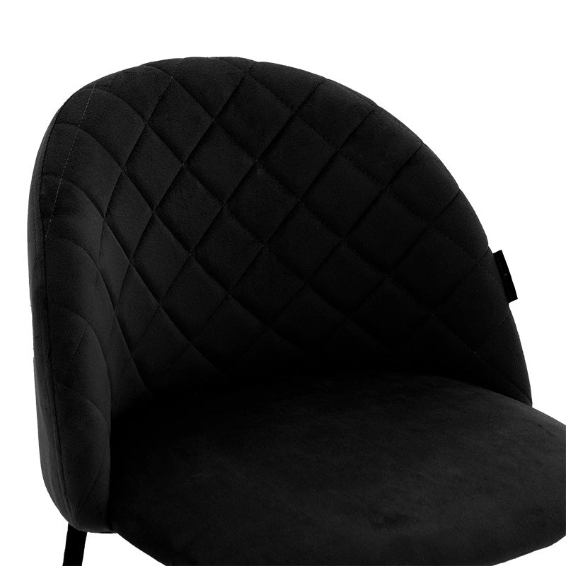 Σκαμπό bar Kudos pakoworld μεταλλικό μαύρο-βελούδο μαύρο - Hippiehome.gr