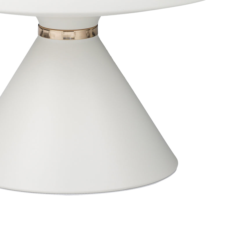 Βοηθητικά τραπέζια Coozlin Inart sintered stone σε απόχρωση λευκό μαρμάρου με λευκό-χρυσό μέταλλο - Hippiehome.gr