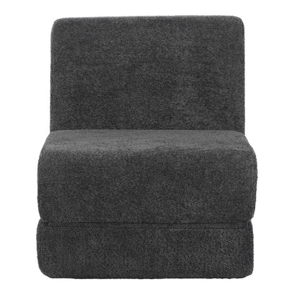 Πολυθρόνα-Κρεβάτι Ferderina pakoworld ύφασμα σε ανθρακί απόχρωση 66x102x73εκ - Hippiehome.gr