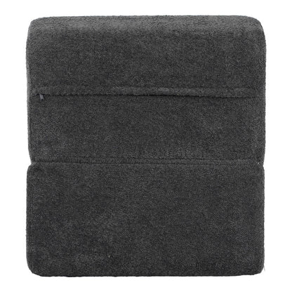 Πολυθρόνα-Κρεβάτι Ferderina pakoworld ύφασμα σε ανθρακί απόχρωση 66x102x73εκ - Hippiehome.gr