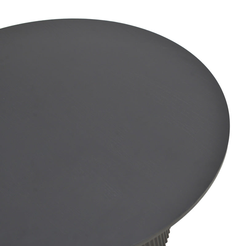 Τραπέζι Karulo pakoworld mdf σε μαύρη απόχρωση Φ120x76εκ - Hippiehome.gr