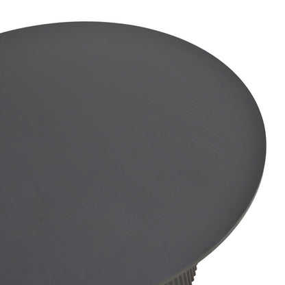 Τραπέζι Karulo pakoworld mdf σε μαύρη απόχρωση Φ120x76εκ - Hippiehome.gr