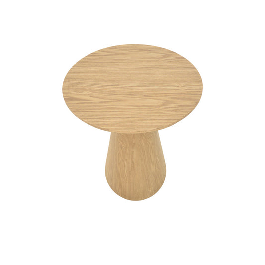 Τραπέζι σαλονιού Donda pakoworld mdf-μέταλλο σε sonoma απόχρωση Φ60x46εκ - Hippiehome.gr