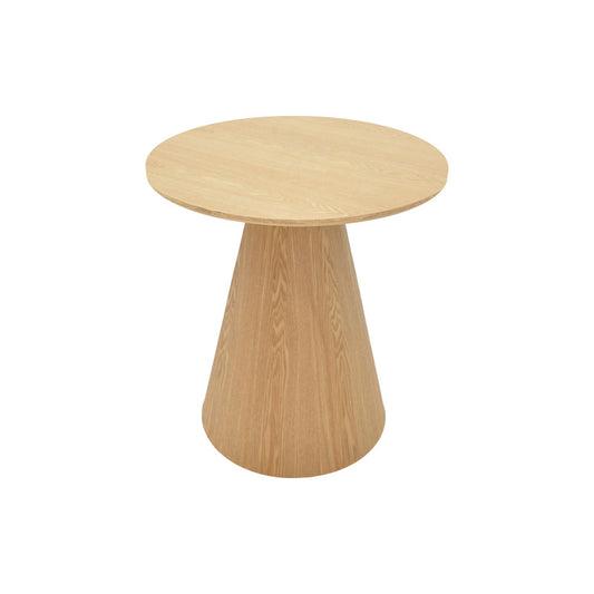 Βοηθητικό τραπέζι Donda pakoworld mdf-μέταλλο sonoma Φ45x46εκ - Hippiehome.gr