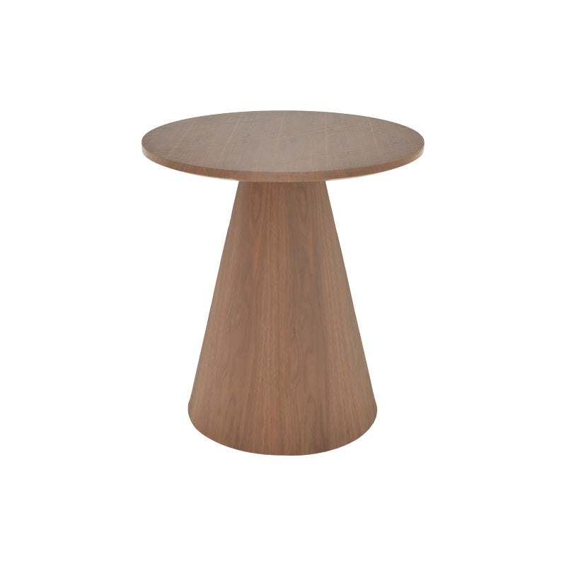 Βοηθητικό τραπέζι Donda pakoworld mdf-μέταλλο καρυδί Φ45x46εκ - Hippiehome.gr