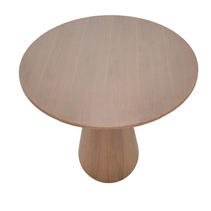 Tραπέζι Donda pakoworld mdf καρυδί Φ100x76εκ - Hippiehome.gr