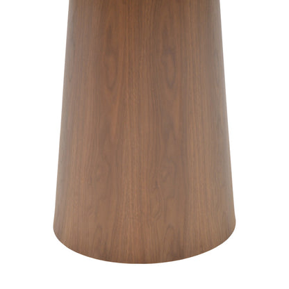 Tραπέζι Donda pakoworld mdf καρυδί Φ100x76εκ - Hippiehome.gr